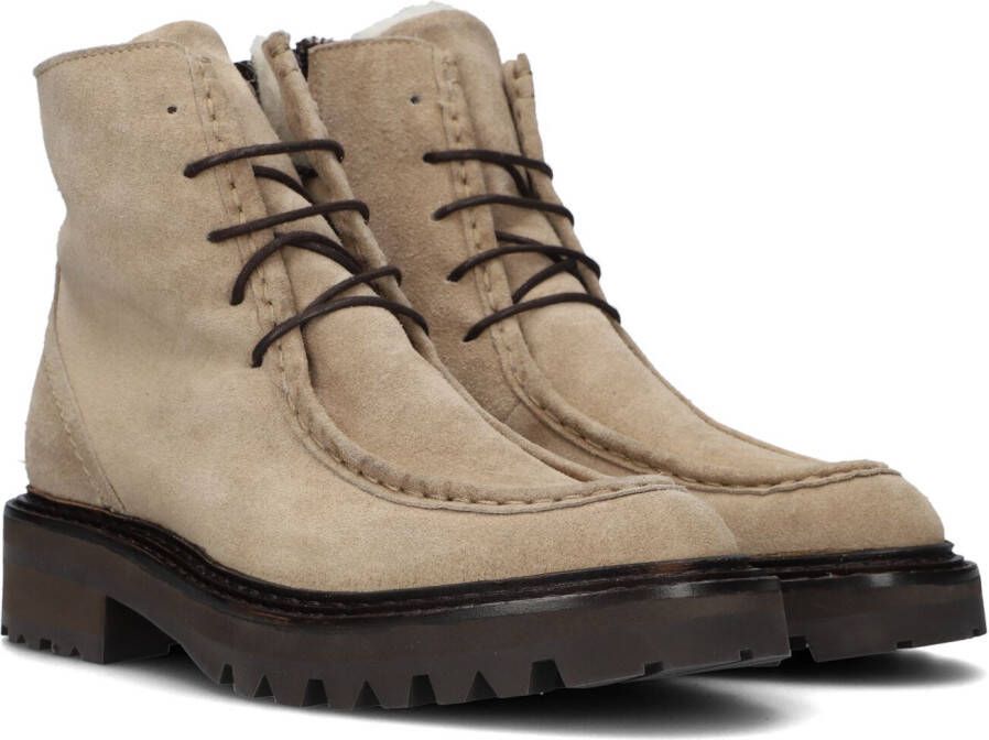 Bruin Tinten 3314 Veterboots Laarzen Met Veters Dames Beige