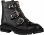 Billi Bi Zwarte Bikerboot met Zilveren Details Black Dames - Thumbnail 1