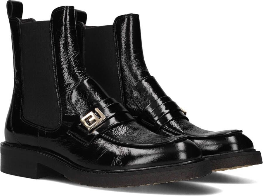 Billi Bi Zwarte Leren Chelsea Boots Black Dames