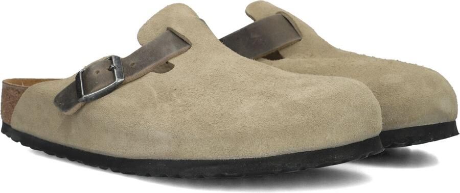 BIRKENSTOCK Instappers Heren Boston Bs Mixed H Maat: 44 Materiaal: Suède Kleur: Beige