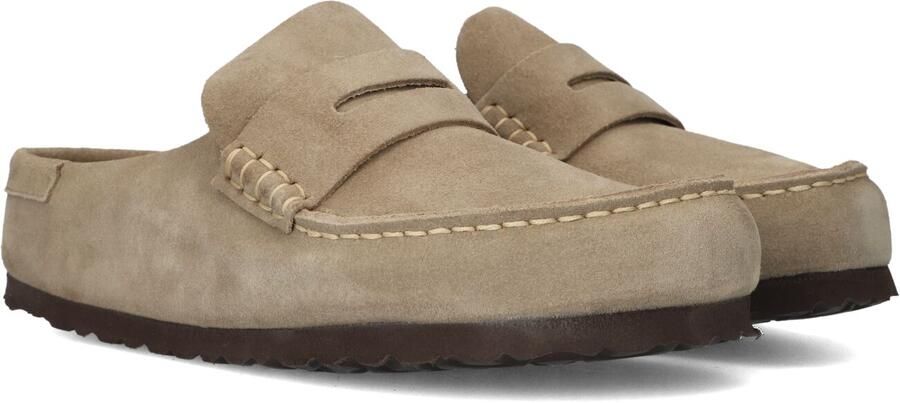 BIRKENSTOCK Instappers Naples Maat: 39 Materiaal: Suède Kleur: Beige