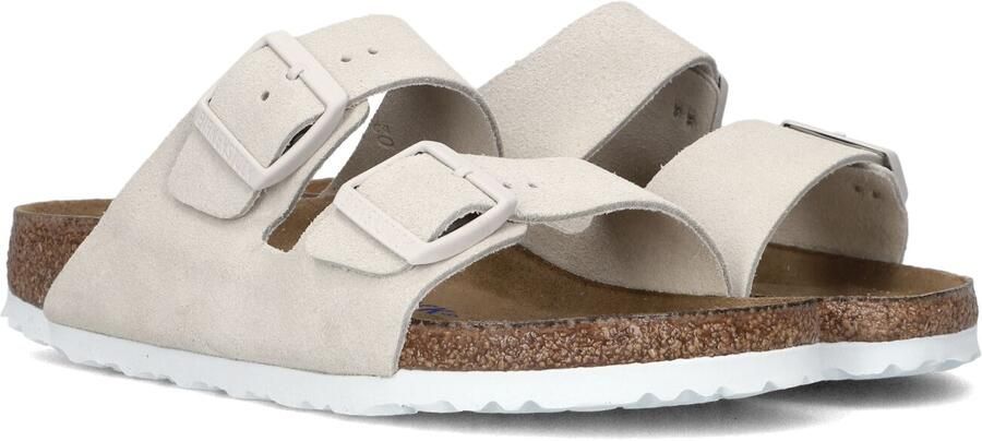 BIRKENSTOCK Teenslippers Dames Arizona Soft Maat: 38 Materiaal: Suède Kleur: Beige