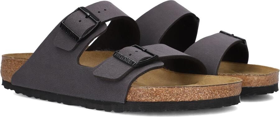 BIRKENSTOCK Slippers Heren Arizona Heren Maat: 42 Materiaal: Leatherlook Kleur: Grijs