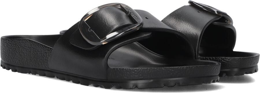 BIRKENSTOCK Slippers Dames Madrid Big Buckle Maat: 40 Materiaal: Rubber Kleur: Zwart