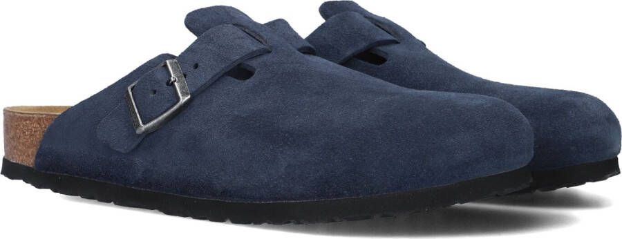 BIRKENSTOCK Instappers Heren Boston Bs Maat: 41 Materiaal: Suède Kleur: Blauw