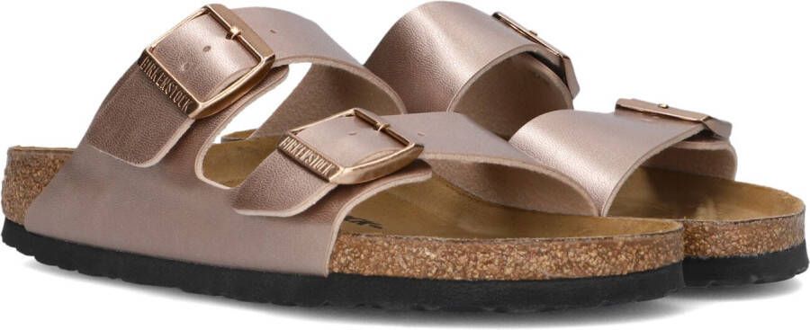 BIRKENSTOCK Slippers Dames Arizona Dames Maat: 38 Materiaal: Leer Kleur: Brons