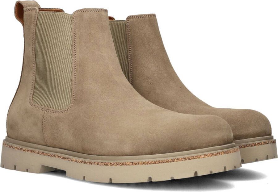 BIRKENSTOCK Chelsea Boots Heren Highwood Slip On Men Maat: 40 Materiaal: Suède Kleur: Taupe