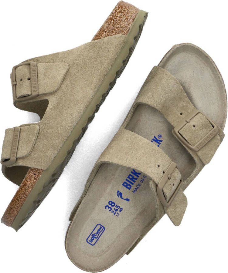 BIRKENSTOCK Slippers Arizona Maat: 42 Materiaal: Suède Kleur: Taupe