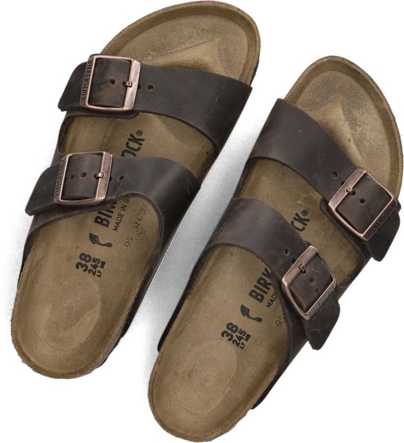 BIRKENSTOCK Slippers Dames Arizona Dames Maat: 43 Materiaal: Suède Kleur: Bruin