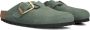 Birkenstock Boston Big Buckle Slippers Green Dames - Thumbnail 1