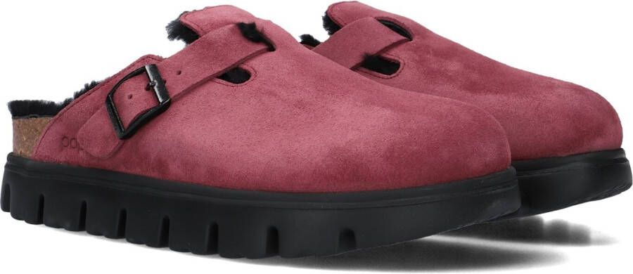 BIRKENSTOCK Paarse Clogs Boston Chunky Shearling