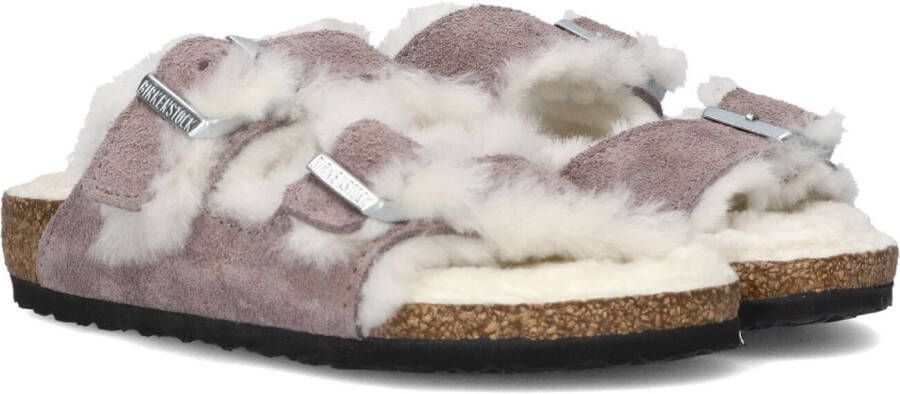 Birkenstock Paarse Shearling Meisjes Slippers Purple Dames