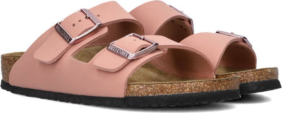Birkenstock Arizona Slippers en Sandalen Kinder Roze Nubuck