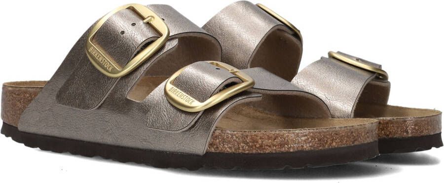 BIRKENSTOCK Slippers Dames Arizona Birkoflor Maat: 41 Materiaal: Leer Kleur: Taupe