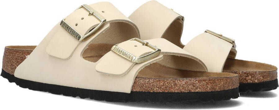 BIRKENSTOCK Arizona Nubuck Ecru narrow Beige Nubuck Plateau sandalen Dames