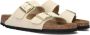 BIRKENSTOCK Arizona Nubuck Ecru narrow Beige Nubuck Plateau sandalen Dames - Thumbnail 1