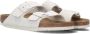 Birkenstock Arizona Antique White Suede Leren Sandalen Beige - Thumbnail 1