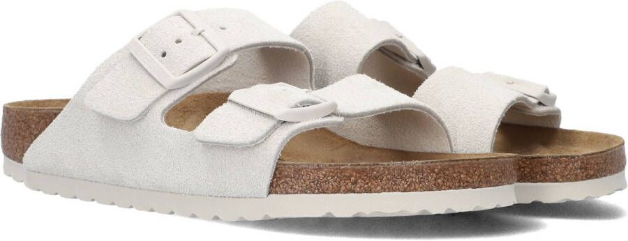 BIRKENSTOCK Slippers Dames Arizona Dames Maat: 42 Materiaal: Suède Kleur: Wit