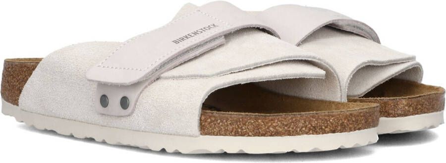 BIRKENSTOCK Slippers Dames Kyoto Dames Maat: 38 Materiaal: Suède Kleur: Wit