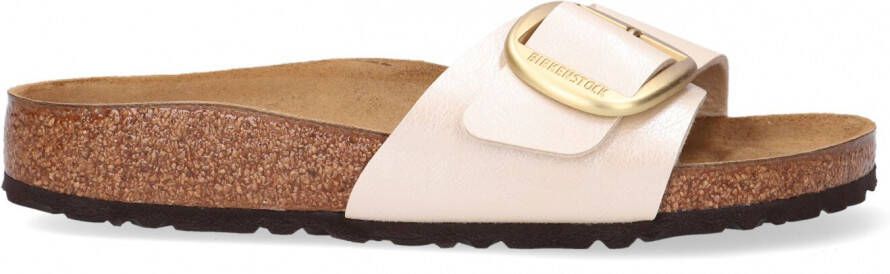 Birkenstock Huisschoenen met doornsluiting in metallic model 'MADRID'