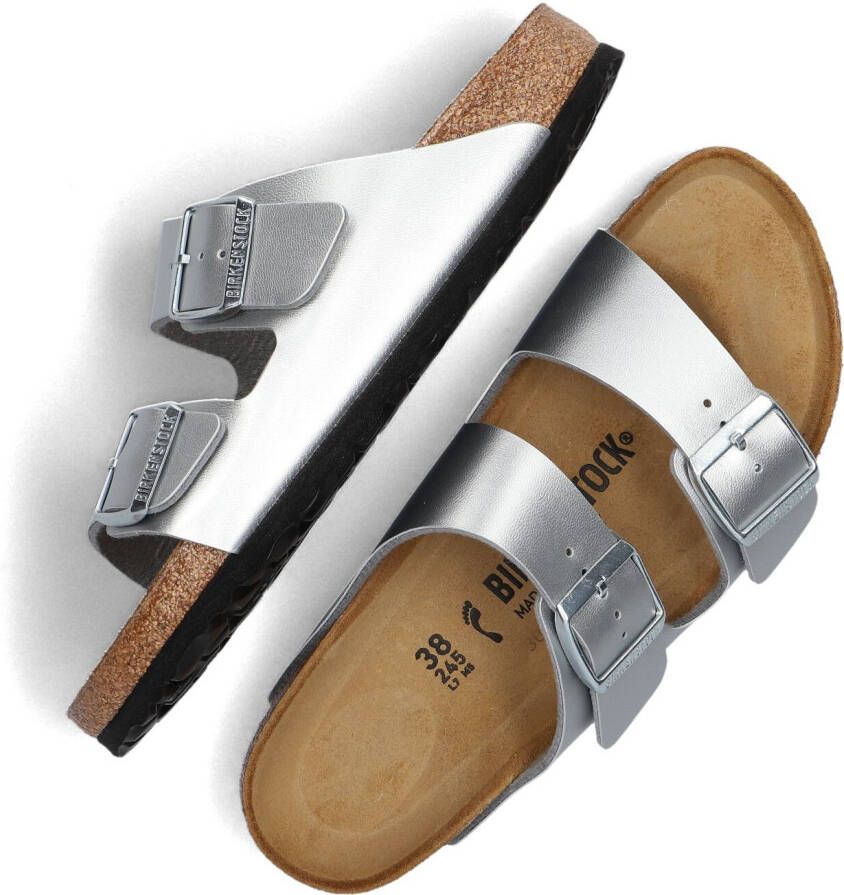 Birkenstock Klassieke Comfort Slider Arizona BS Dames Sandaal Grijs Dames