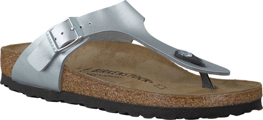 Birkenstock Gizeh Kids Slippers Hologram Silver Regular fit | Zilver | Imitatieleer