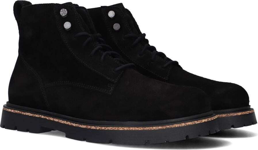 Birkenstock HIGHWOOD LACE MID SUEDE LTHR Vrije tijd half-hoogHeren veterschoenHeren sneakers Zwart