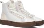 Blackstone Premium Leren Sneaker met Schapenvacht Voering White Dames - Thumbnail 1