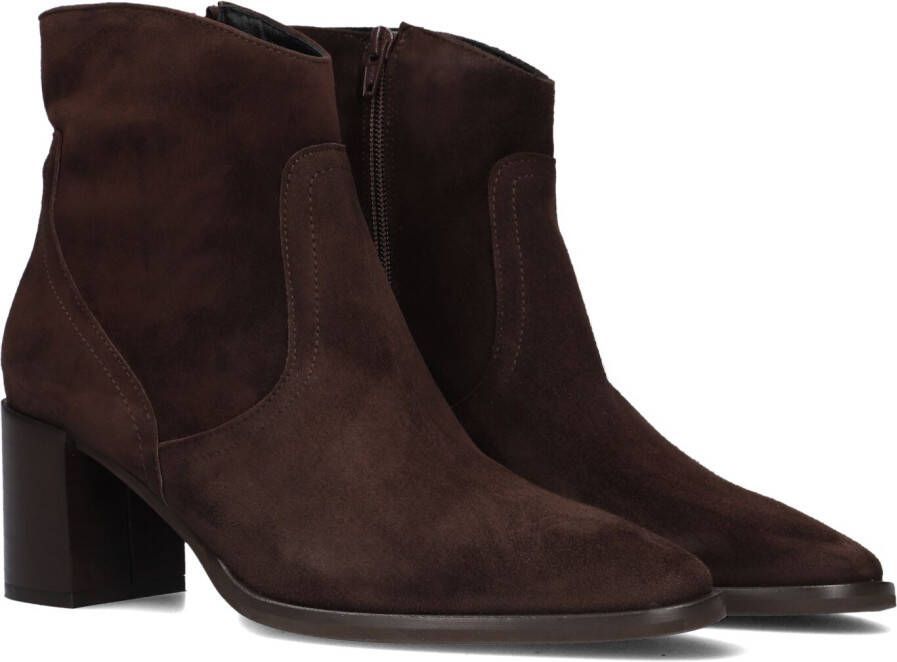 BLASZ 102 Enkellaarsjes Enkelboots met rits Dames Bruin