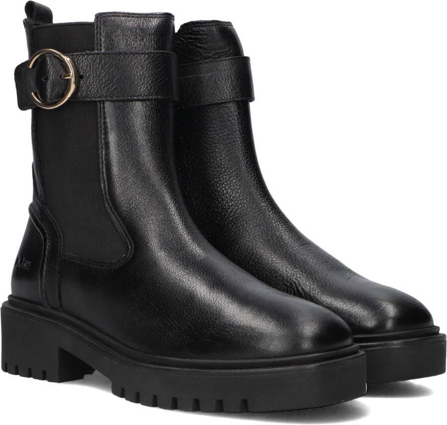 BLASZ Enkelboots Dames Monk-28 Maat: 40 Materiaal: Leer Kleur: Zwart