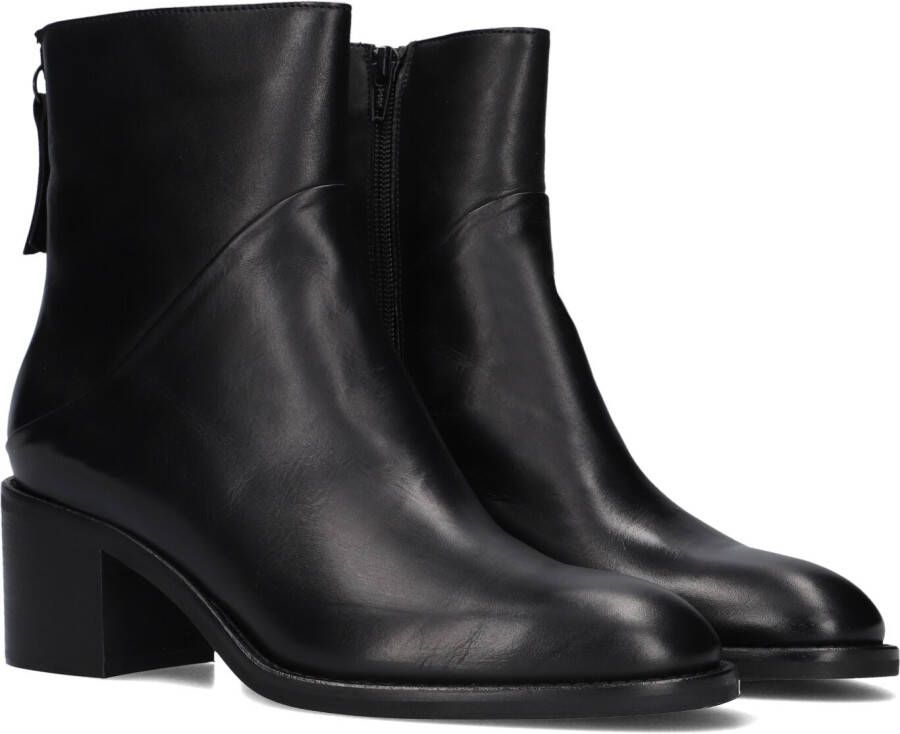 BLASZ 193 Enkellaarsjes Enkelboots met rits Dames Zwart