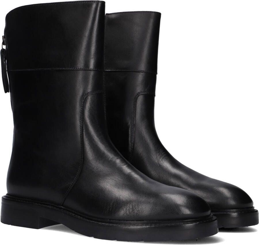 BLASZ 215 Enkellaarsjes Enkelboots met rits Dames Zwart