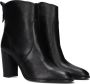 BLASZ 165 Enkellaarsjes Enkelboots met rits Dames Zwart - Thumbnail 1