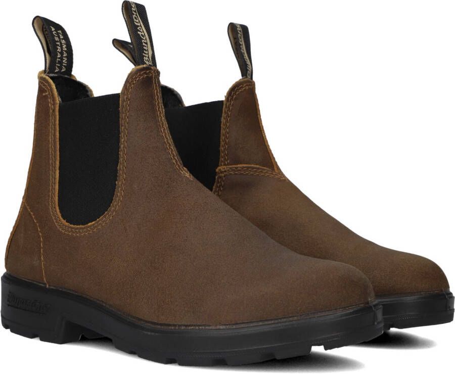 BLUNDSTONE Chelsea Boots Originals Maat: 45 Materiaal: Suède Kleur: Bruin