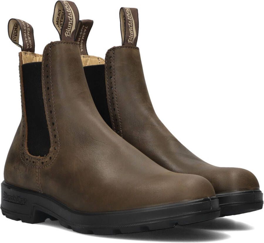 BLUNDSTONE Chelsea Boots Dames Women&apos;s High Top Maat: 35 36 Materiaal: Vegan Kleur: Bruin