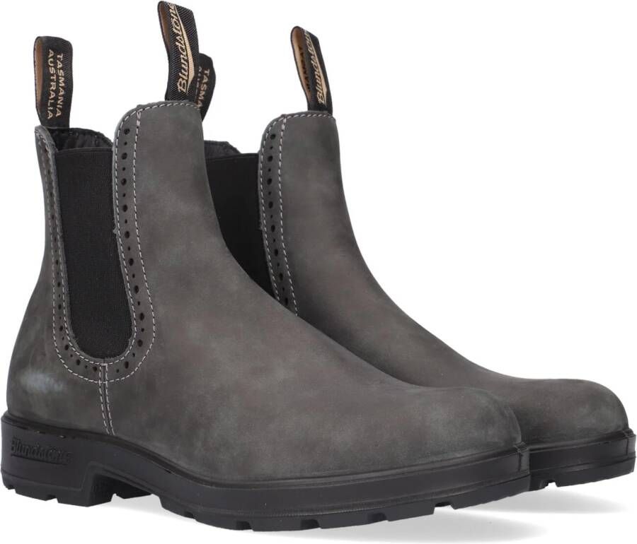 BLUNDSTONE Chelsea Boots Dames Women&apos;s High Top Maat: 37 Materiaal: Vegan Kleur: Grijs