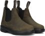 Blundstone 2496 kids boots waxed olive Groen - Thumbnail 1