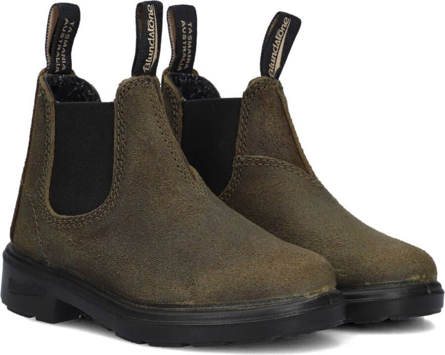 Blundstone Kid's #2496 Waxed Suede Hoge schoenen zwart