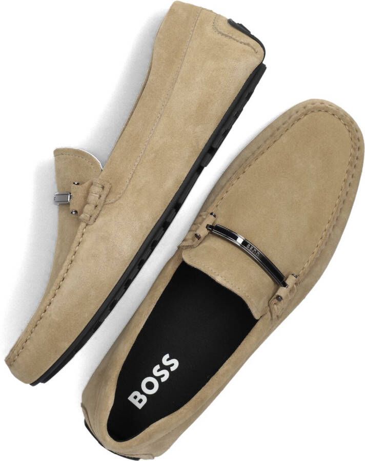 BOSS Loafers Heren Noel_mocc Maat: 45 Materiaal: Suède Kleur: Beige