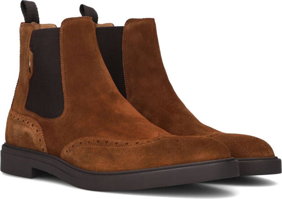 BOSS Chelsea Boots Heren Calev_cheb Maat: 42 Materiaal: Suède Kleur: Cognac