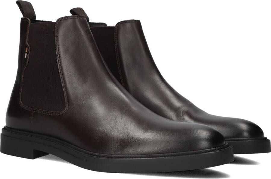 BOSS Chelsea Boots Heren Calev_cheb Maat: 42 Materiaal: Leer Kleur: Bruin