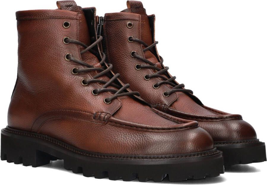 BOSS Veterboots Heren Julyo_halb Maat: 46 Materiaal: Leer Kleur: Bruin