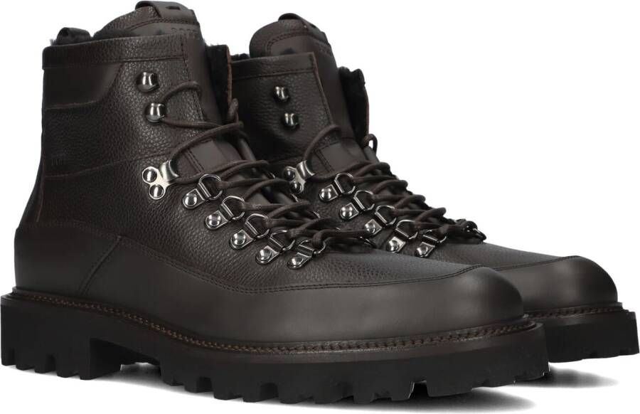 BOSS Veterboots Heren Julyo_halb Maat: 41 Materiaal: Leer Kleur: Bruin