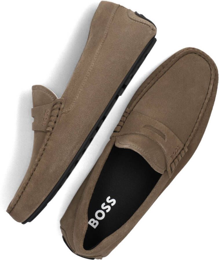 BOSS Loafers Heren Noel_mocc Maat: 46 Materiaal: Suède Kleur: Bruin