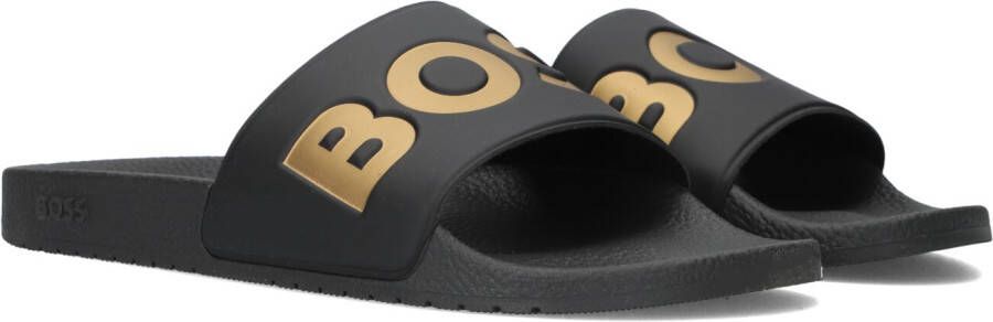 BOSS Heren Slippers Zwart 50536835 007 Aryeh_Slid_npvlg