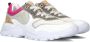 Braqeez Reece Run Lage sneakers Leren Sneaker Meisjes Kids Beige - Thumbnail 1