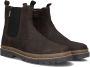 Braqeez 424922-517 Jongens Chelsea Boots Bruin Leer Elastiek Met Rits - Thumbnail 1