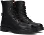 Braqeez 424761-589 Meisjes Veterboots Zwart Leer Veters - Thumbnail 1