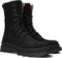 Braqeez 422723-589 Meisjes Veterboots Zwart Suède Veters - Thumbnail 1