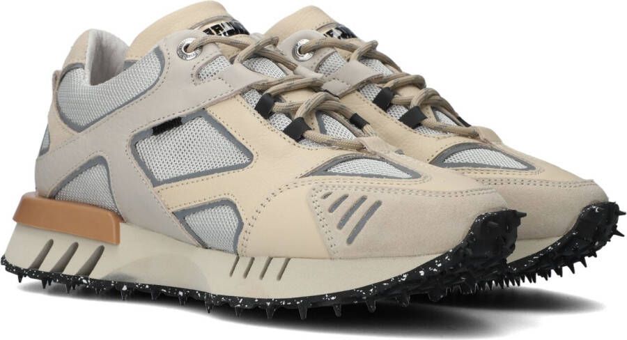 Bruin Tinten Ha-cker 66430 Lage sneakers Leren Sneaker Dames Beige